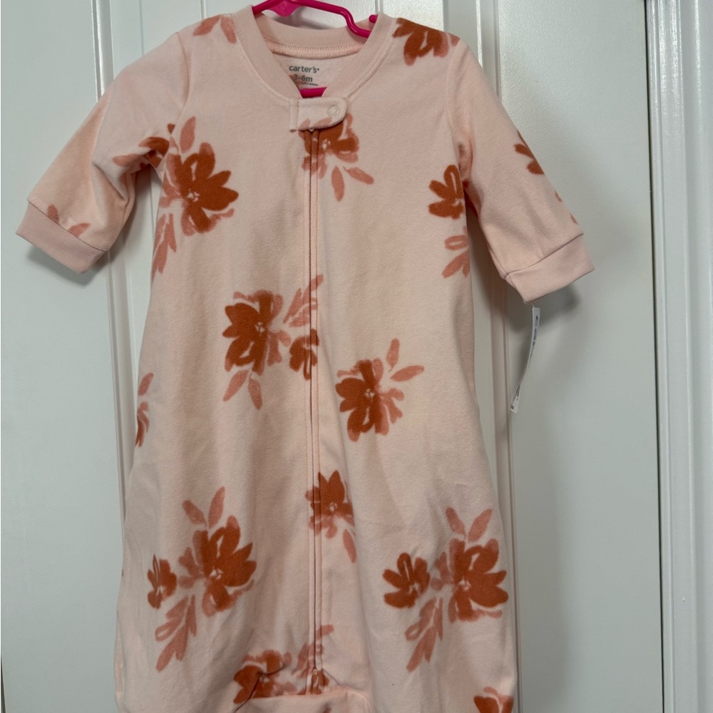 Carter's Pink Floral Baby Sleep Sack, 3-6 months, NWT